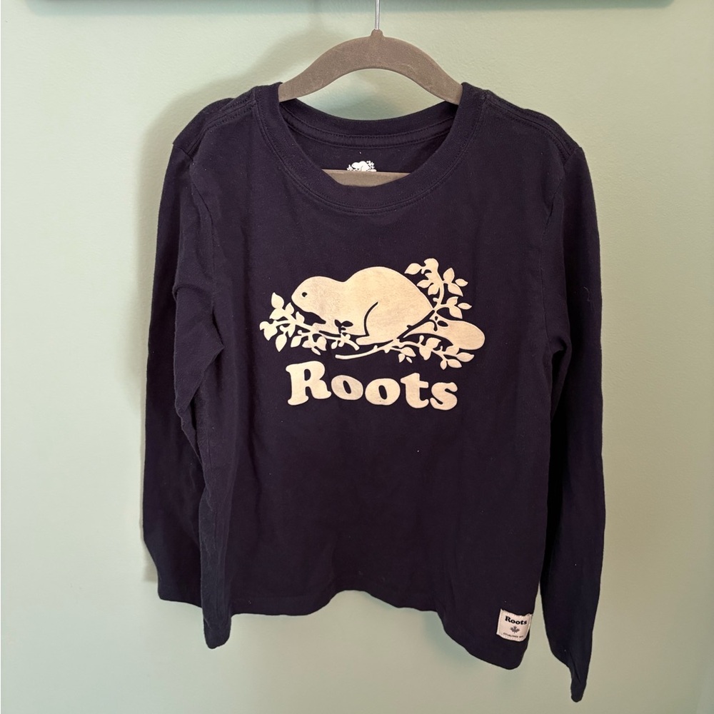 Roots Kids Navy Long Sleeve Shirt